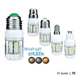 5730 SMD сверхъяркая светодиодная лампочка-Кукуруза E27 B22 GU10 G9 E14 27 светодиодов 7 Вт Светодиодный прожектор без мерцания люстра домашнее освещение