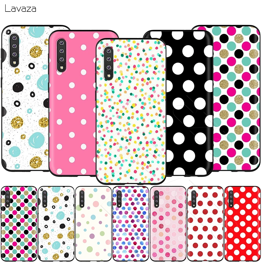 Lavaza Красный Черный Золотой горошек чехол для Samsung Galaxy Note 10 Plus A10 A30 A40 A50 A70 M20 A20 A20S A10S
