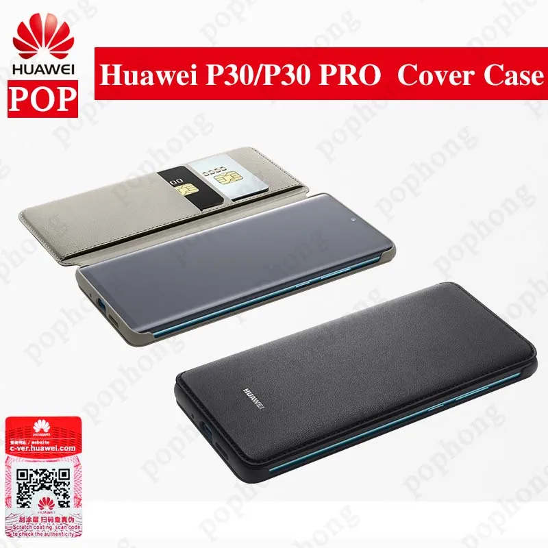 Оригинальный автомобильный чехол для Huawei P30 кошелек с откидной крышкой умным
