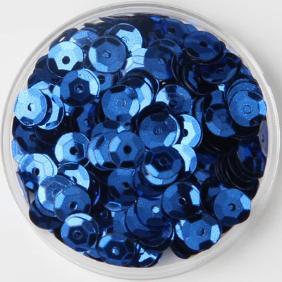 Blue Блестки, 6 мм, чашка, ПВХ, блестки, лазерная позолота, блестки, блестки для рукоделия, швейная одежда, сумки, обувь, DIY украшения, 1200 шт, 20 г - Цвет: Blue