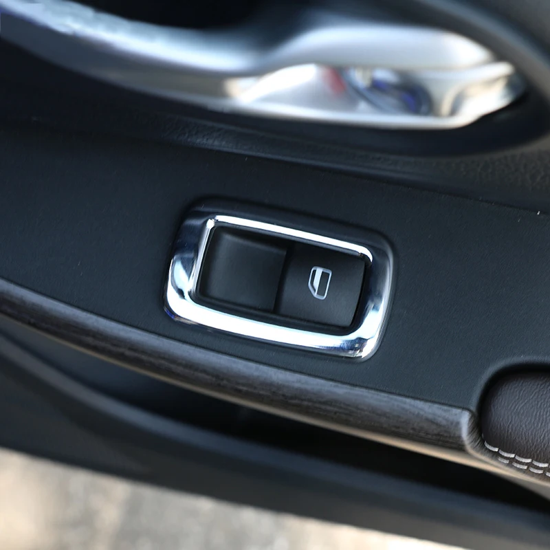 4 шт. хромированные панели переключателя окон для Jeep Cherokee 2014 2019 Dodge Дротика PF Chrysler