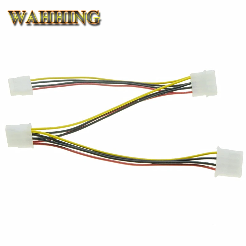 10 шт. 4 контактный разъем Molex Male 3 порта разветвитель питания для компьютера кабеля