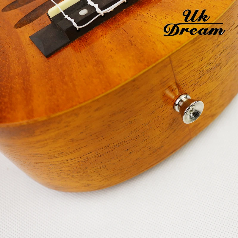Великобритания мечта 21 дюймов Персик Мини-укулеле гитара Гавайи 4 струнные