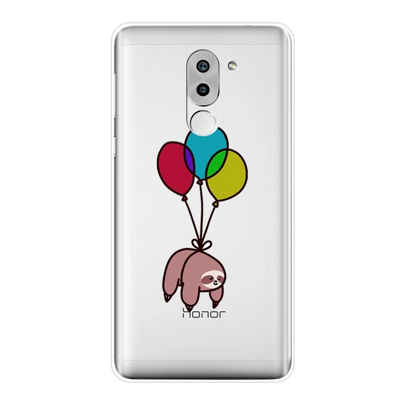 Kawaii ленивый Забавный милый чехол для телефона Huawei Honor 6 5A 4X 5X 6X Мягкая силиконовая