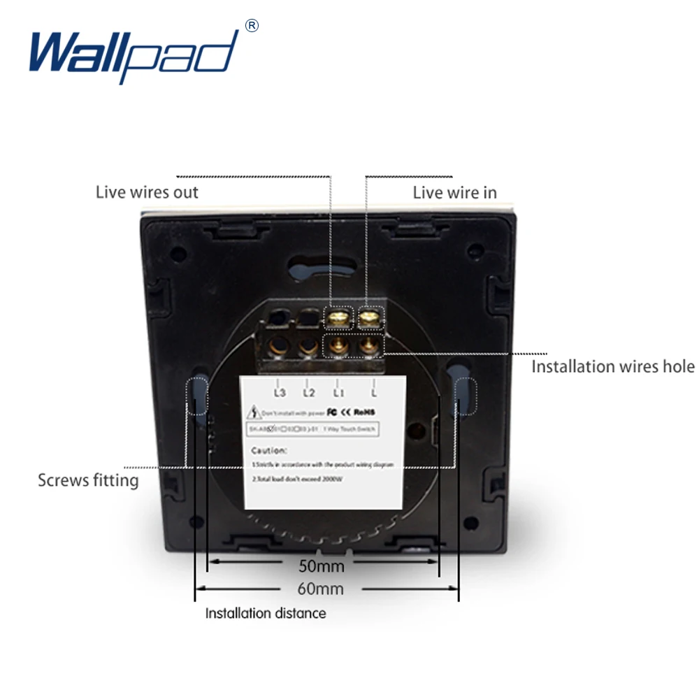 Регулятор скорости вентилятора Wallpad сенсорный выключатель европейского
