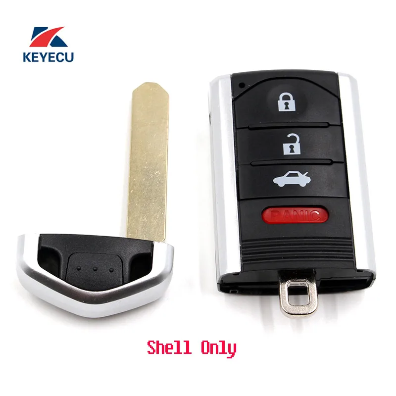 KEYECU Replacement Unuct Remote Car Key Shell Case Fob 3+1 Button for Acura TL ZDX RDX ILX 2009-2014 | Автомобили и мотоциклы