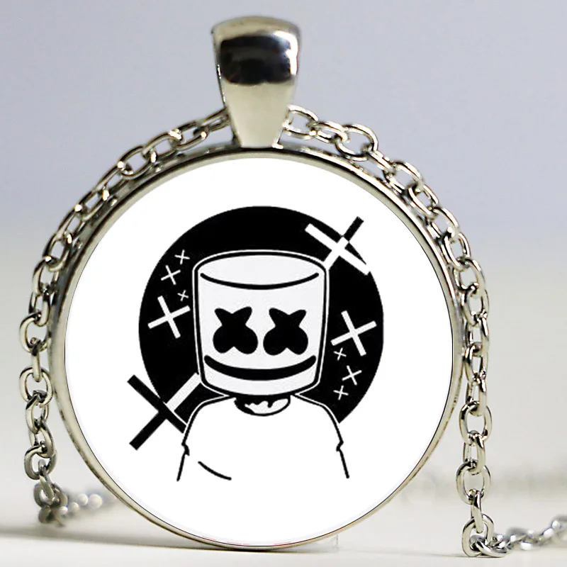 Dingyi DJ Marshmello ожерелье креативное забавное мультяшное изображение логотип