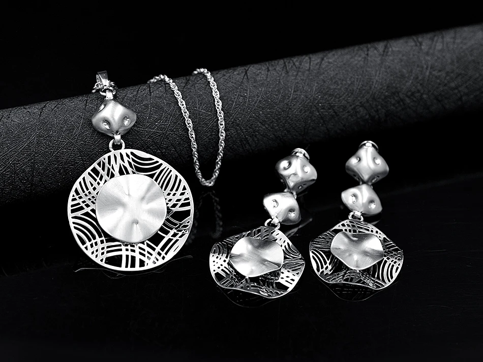 Sunny Jewelry модные украшения колье серьги Кулон Ювелирные наборы для женщин часы полые для вечерние, свадебные, повседневные