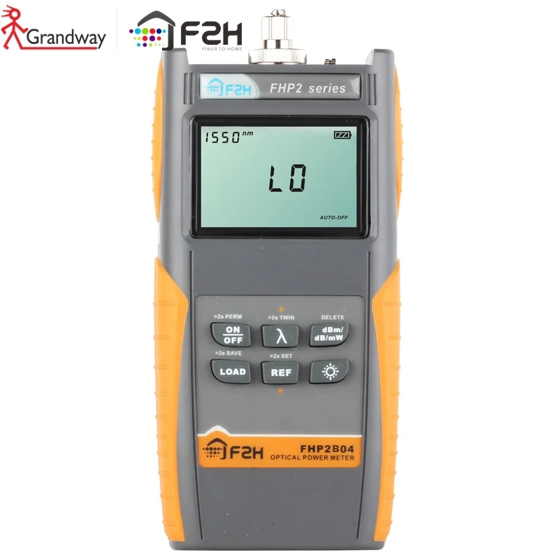 

[ Grandway Original ] FHP-2B04 Advanced Optical Power meter ,800~1700nm With Carrying Bag -50~+26dBm,USB port, data storage
