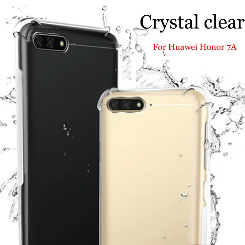 Для huawei Honor 7 A чехол HD прозрачный Мягкий задняя крышка для Honor7A корпус