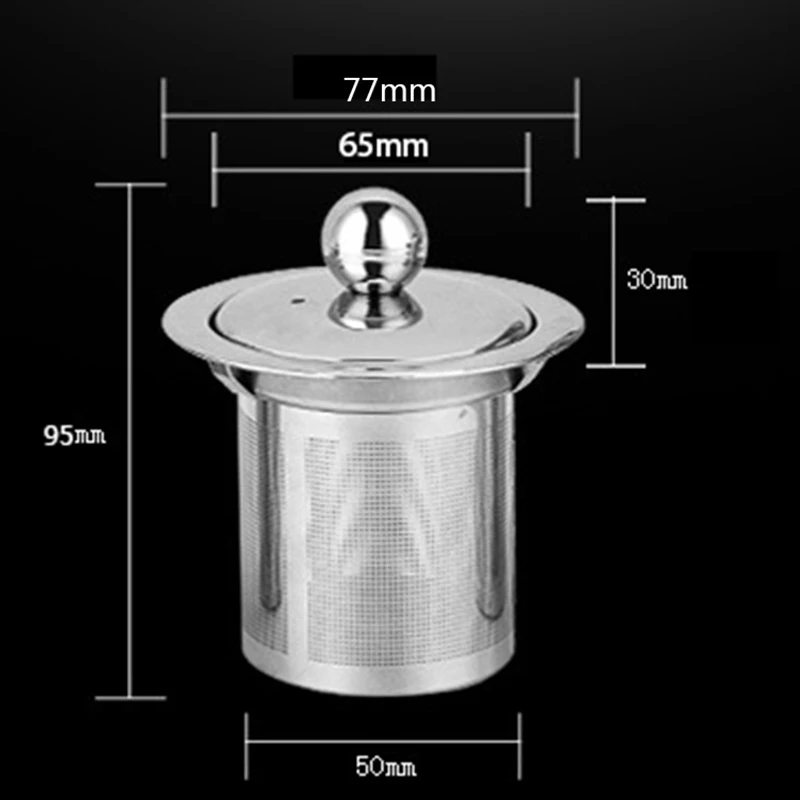 

1x 304 Stainless Steel Mesh Tea Infuser Cup Strainer Loose Tea Leaf Filter Sieve