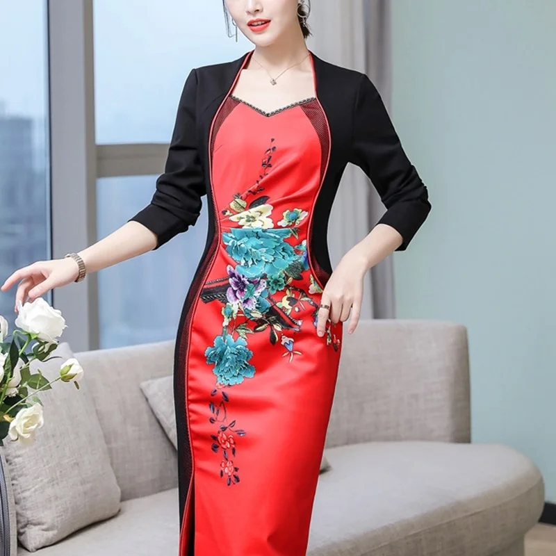 Японское традиционное кимоно платье Чонсам Qipao Даи вьетнамское сексуальный