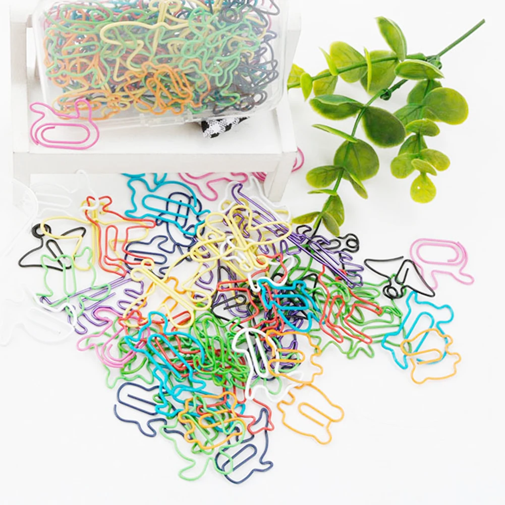 60 шт. Детские офисные принадлежности зажимы животных форма студент милый подарок