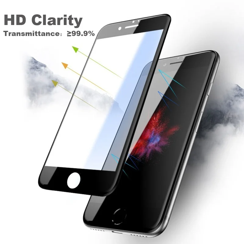 5D закаленное стекло Защитная пленка для экрана iPhone 7 plus Защитное 6plus защита