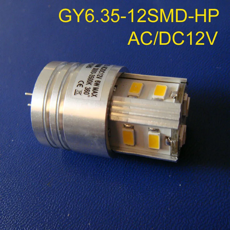 Высококачественная Светодиодная лампа 12 В 6 Вт GY6.35 светодиодная переменного
