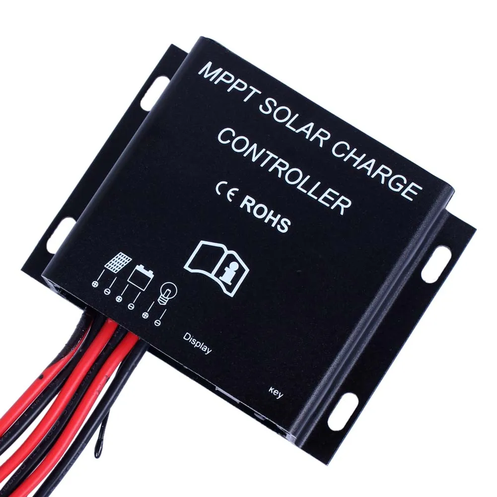 Водонепроницаемый Таймер IP68 130 Вт/260 Вт LED 10A MPPT Солнечный контроллер заряда 12В