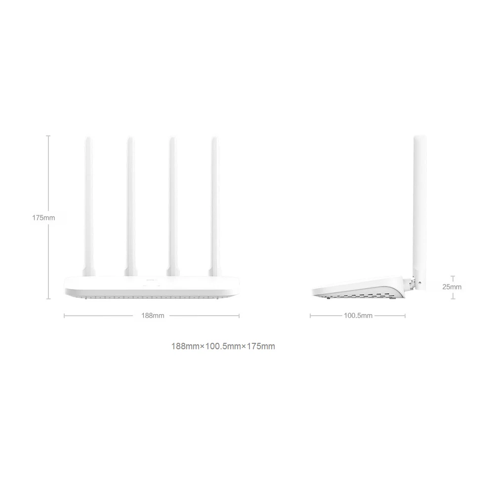 Маршрутизатор Xiaomi 4A 2 4 ГГц + 5 Wi-Fi роутер антенны управление приложением Mi