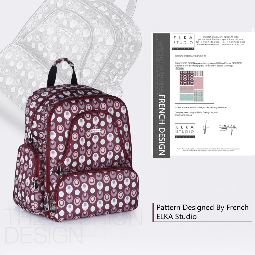 Островная бренд multifuntion детские пеленки рюкзак мумия сумка для Водонепроницаемый изменение рюкзак