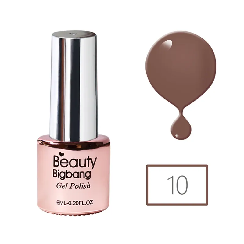 BeautyBigBang, 6 мл, чистый цвет, Гель-лак для ногтей, УФ светодиодный, лампа, гель-лаки для дизайна ногтей, маникюрный Топ, впитывающий Гель-лак для ногтей - Цвет: 010