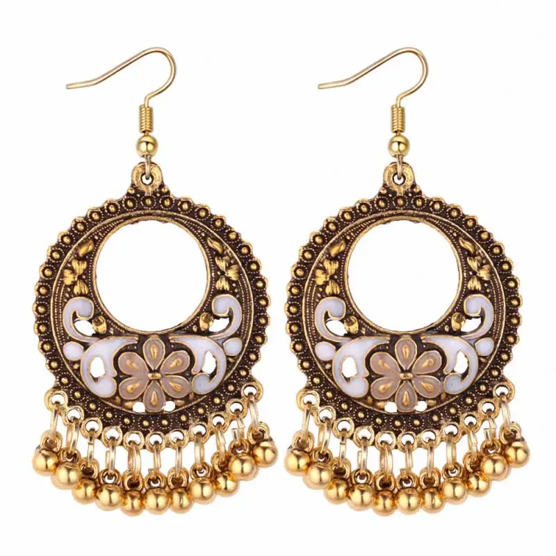 Крупные висячие серьги TRACYKWOK в богемном стиле для женщин Длинные металлические