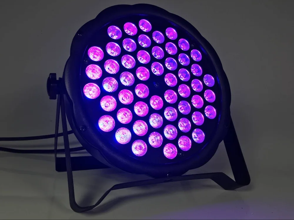 12 шт./RGB 3in1 54X3W светодиодный PAR Светильник + F светильник чехол DMX512 AC110-240V par диско s