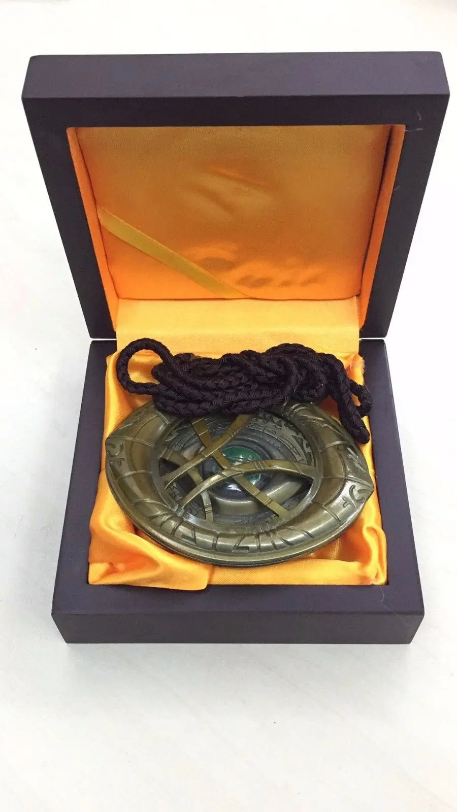 CATTOYS 1/1 Dr. Doctor Strange Eye of Agamotto амулет кулон ожерелье светодиодный светильник |