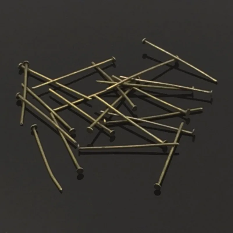 Металлические шпильки с плоской головкой и иглами для украшений сделай сам