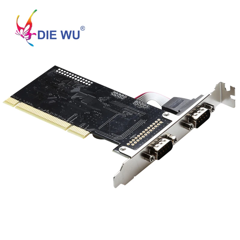 Плата расширения последовательного порта DIEWU 2 RS232 PCI последовательный переходник