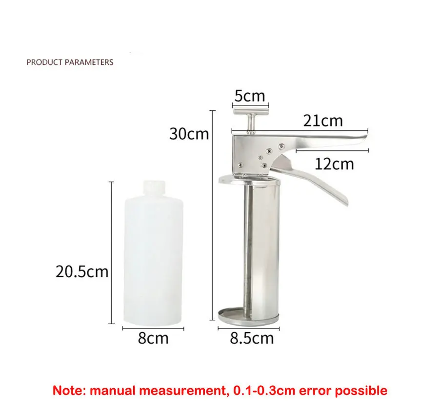Высококачественный наполнитель гамбургера из нержавеющей стали испанский
