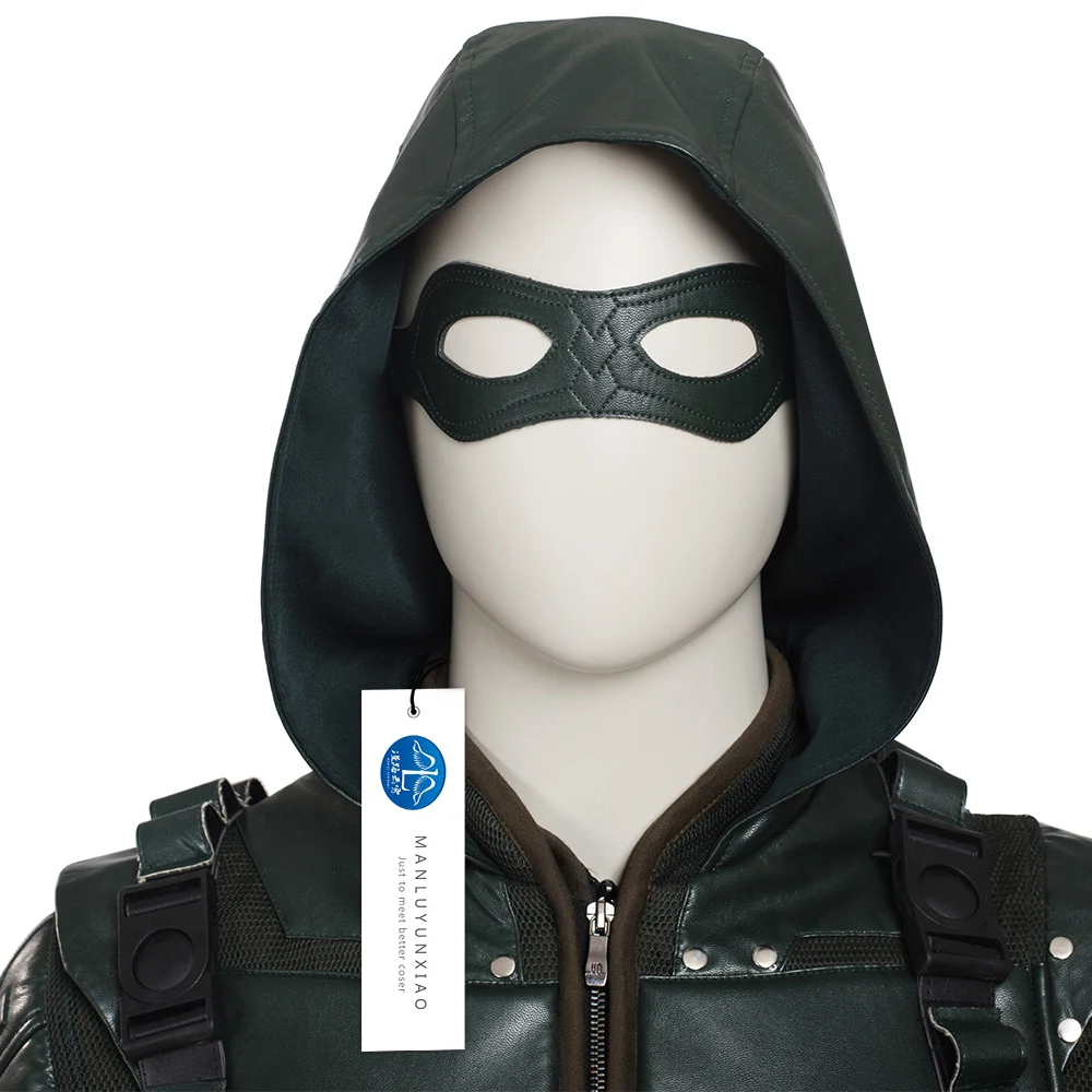 

Green Arrow Season 5 Cosplay Costume Men Full Set Green Arrow Costume Halloween Costumes For Men Custom Made