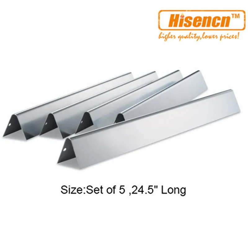 Hisencn 7540 5 шт/pk газовый гриль Замена SS Flavorizer Bars Тепловая пластина тепловой щит для