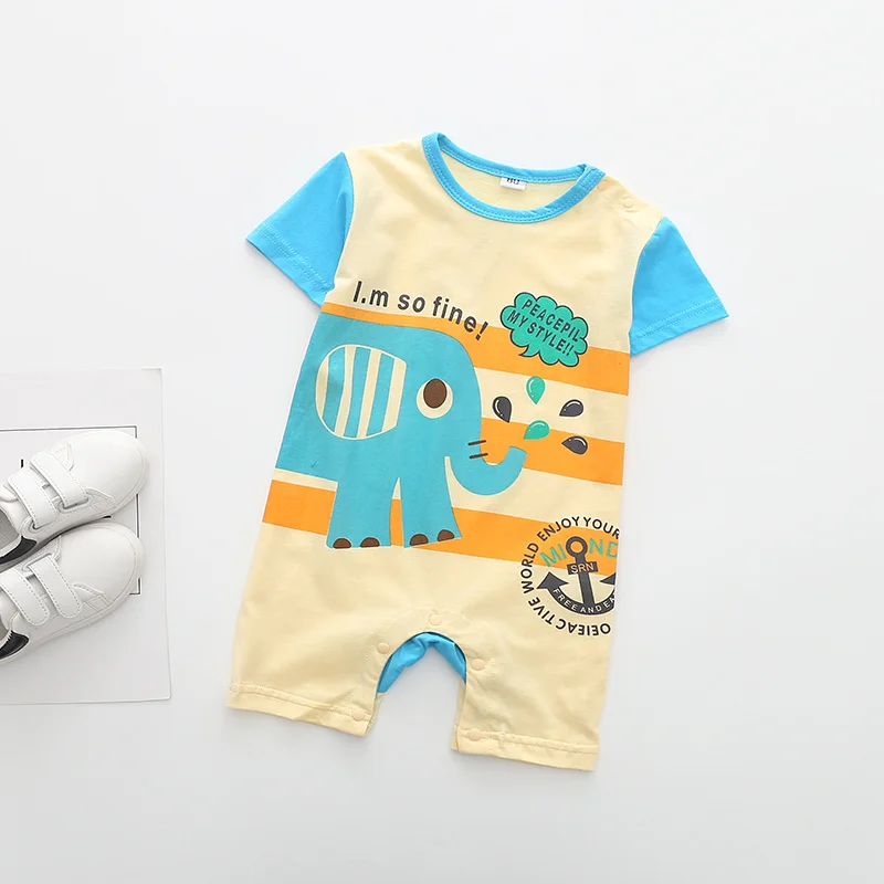 2020 новые детские летние комбинезоны для мальчиков и девочек мультяшный медведь