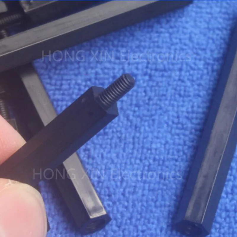 M2.5 * 8 + 6 1 шт. черная нейлоновая Проставка стандартная штекер Гнездо мм