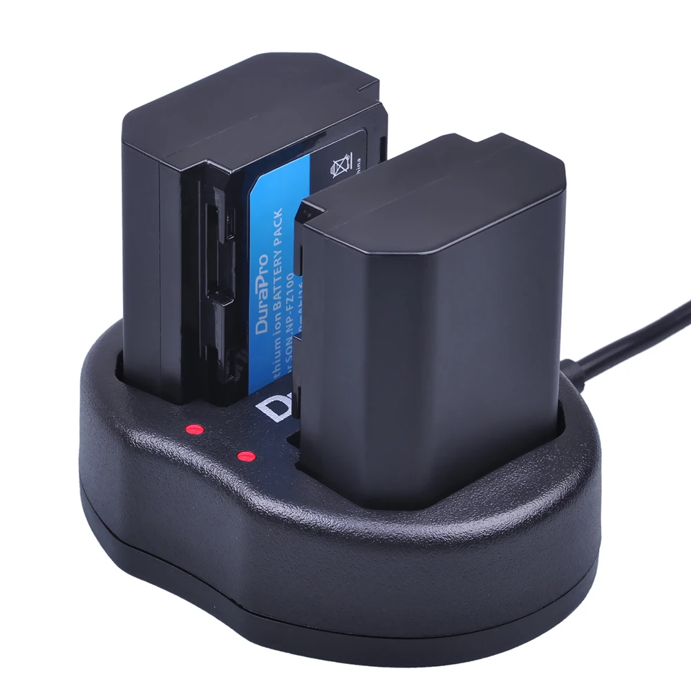 2X 2280 мАч NP FZ100 батарея + USB зарядное устройство для Sony BC QZ1 Alpha 9 A7RIII ILCE 7RM3 A9 A9R 9s