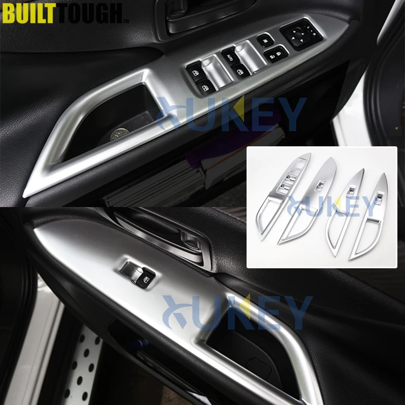 Для Mitsubishi Outlander 2014 2015 2016 2017 2018 хром крышка для внутренней двери окна подлокотника