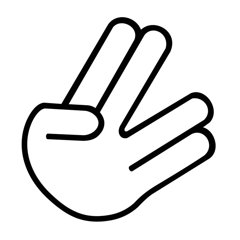 

14.2cm*15cm Funny Hand Gesture Car Sticker Vinyl Motorcycle Decals Car-styling S6-3245