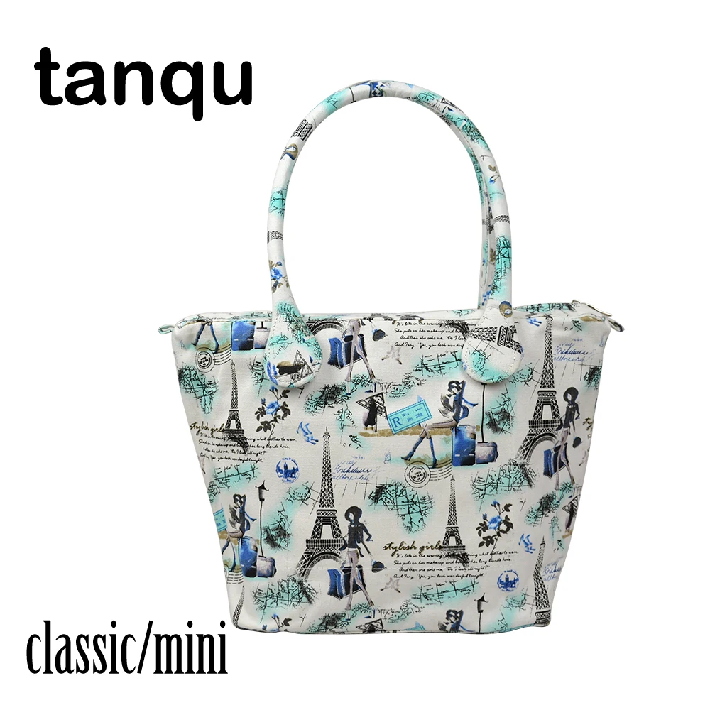 Холщовая ручка tanqu с подкладкой для Obag Короткие Длинные круглые ручки цветами
