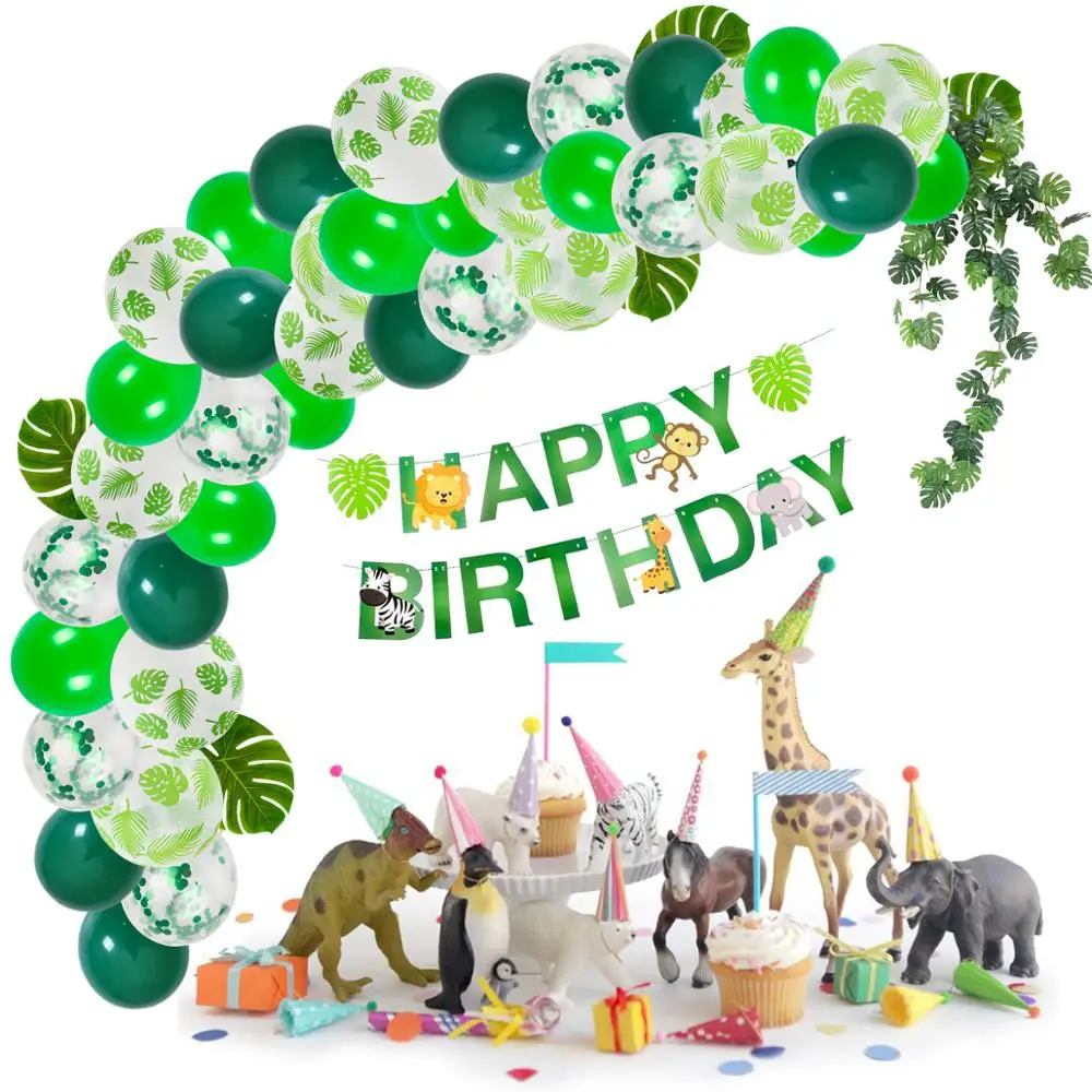 Тропические аксессуары для вечеринки в виде пальмовых листьев украшения дня