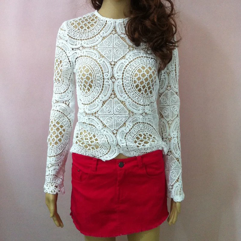 Новинка 2017 года модные пикантные святить Кружево Топы корректирующие Для женщин
