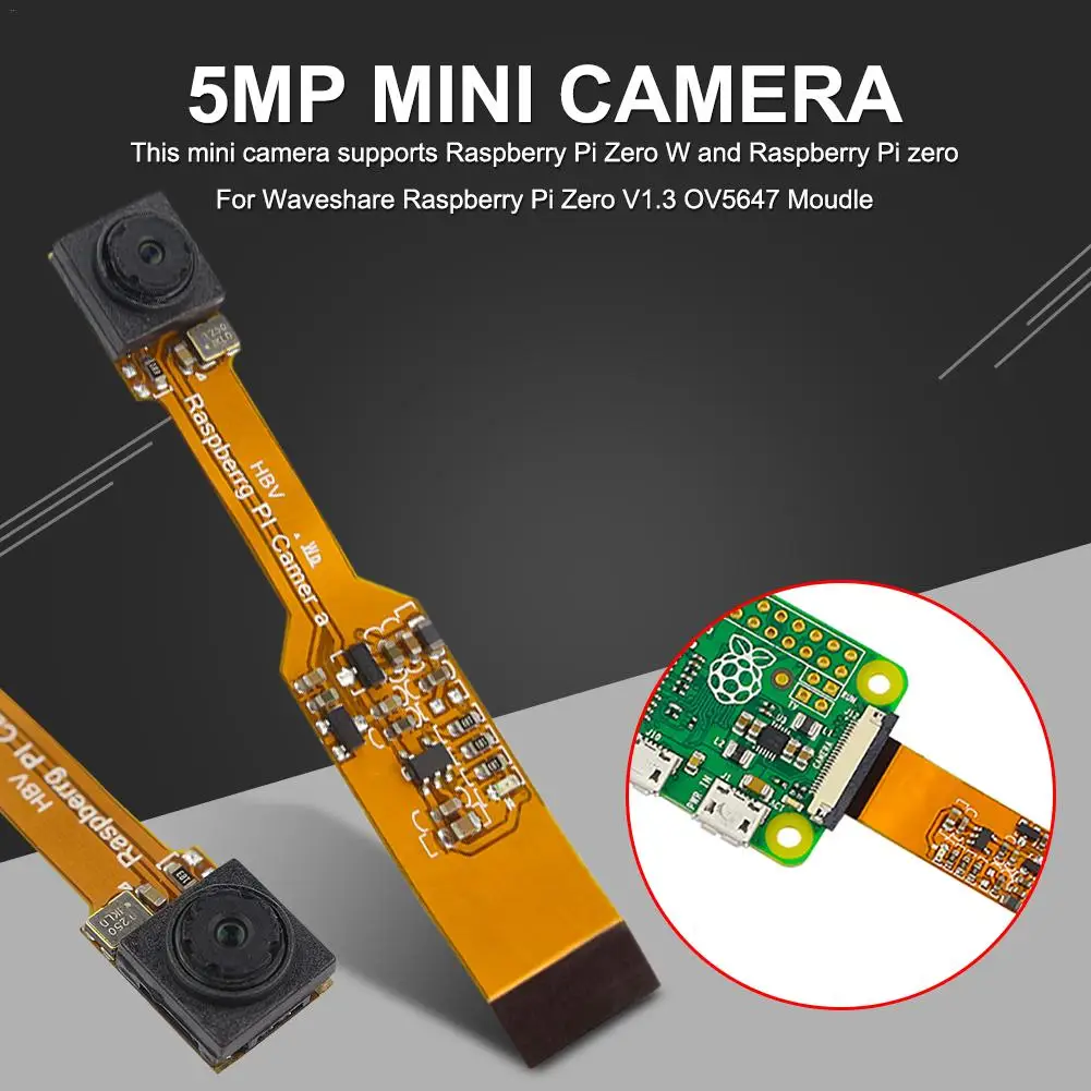 Высококачественная мини-камера 5 Мп для Waveshare Raspberry Pi Zero V1.3 OV5647 Moudle | Электроника
