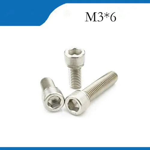 Бесплатная доставка M3 * 6 20 шт. 304 высококачественные нержавеющие гвозди ревеерный