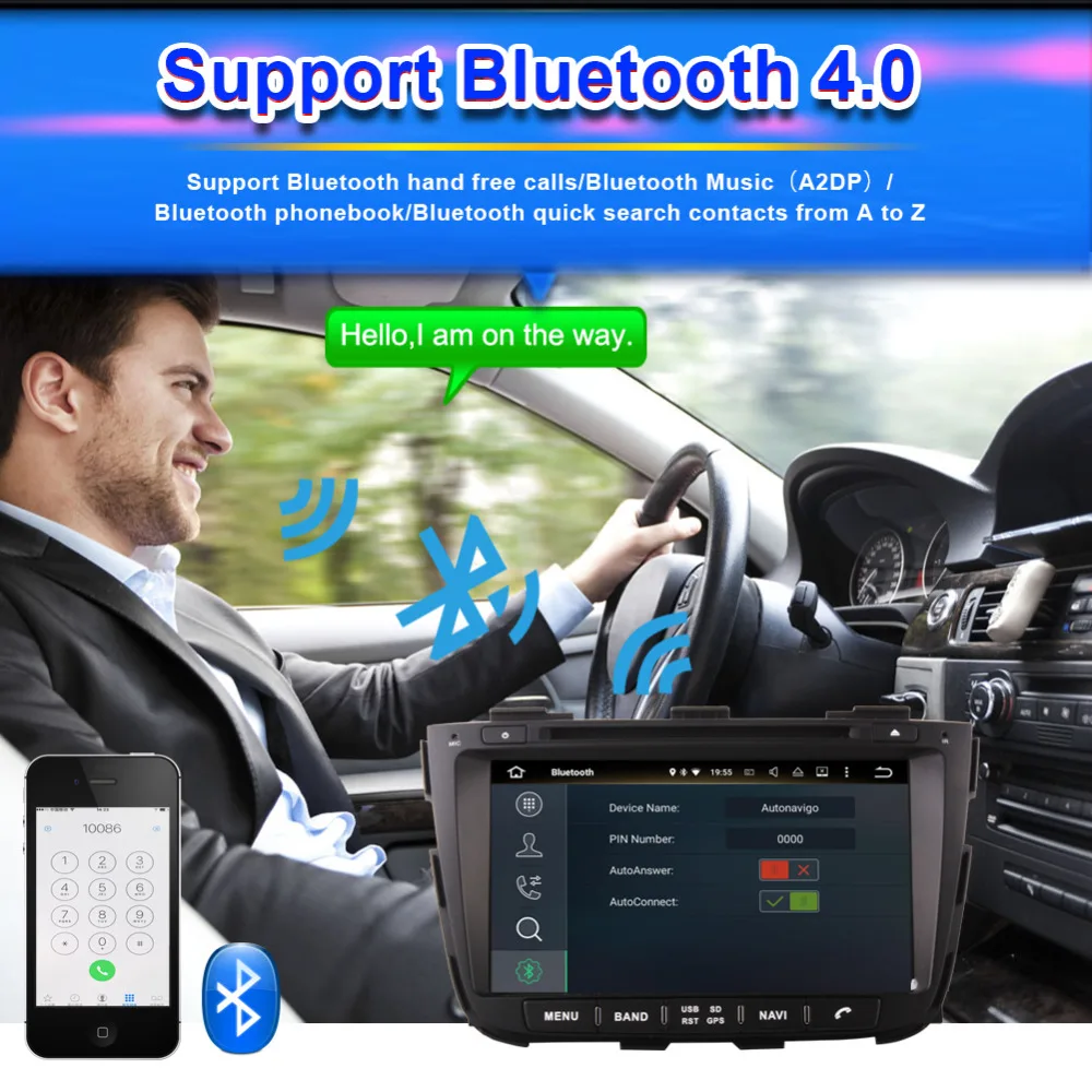 8 дюймов 4 ГБ ОЗУ Android 0 Восьмиядерный Автомобильный CD DVD мультимедиа для Kia Sorento 2013