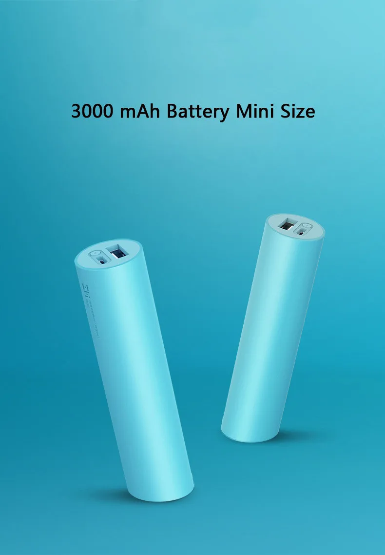 xiaomi ZMI Mini power Bank, перезаряжаемый внешний аккумулятор 18650 мА/ч, мини внешний аккумулятор xiaomi, портативная зарядка для телефона