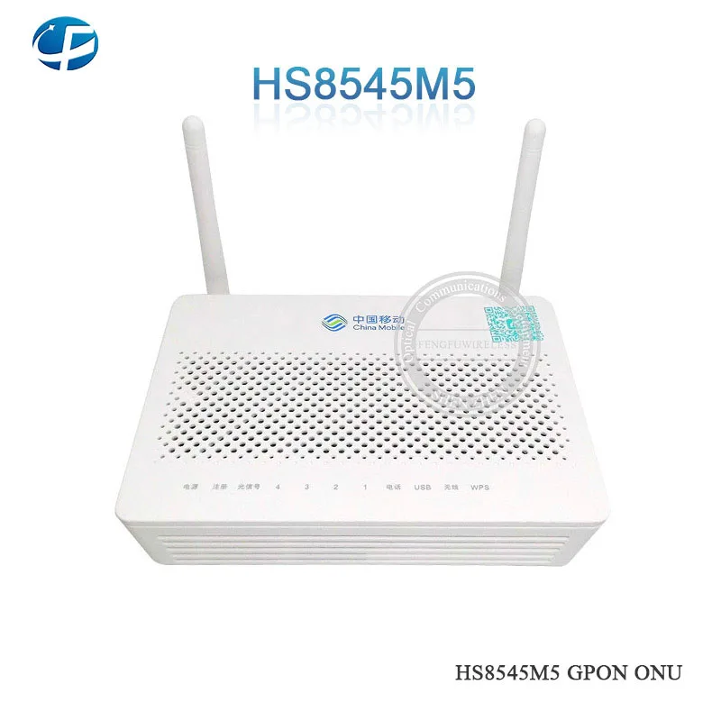 HS8545M5 GPON ONU ONT с 1GE + 3FE 1TEL USB Wi Fi портами маршрутизатор английской
