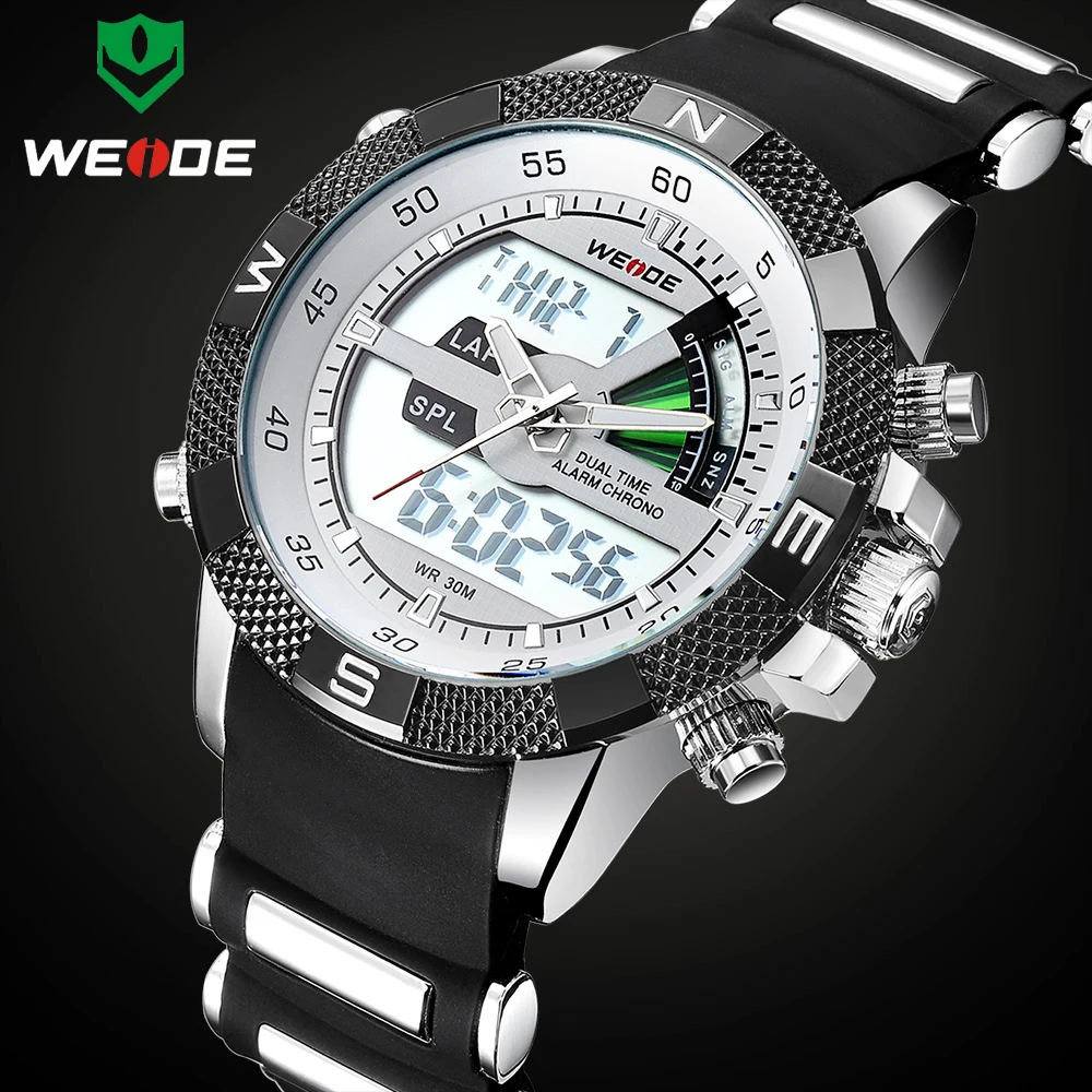 WEIDE мужские часы люксовый бренд модные спортивные кварцевые аналоговые