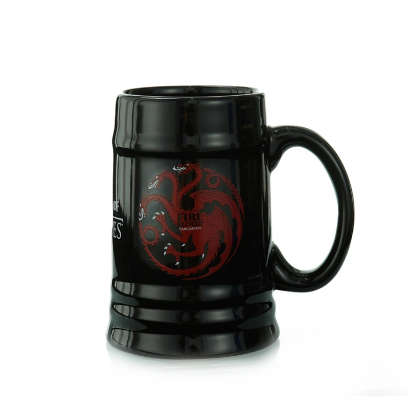 

600ml High Capacity A Song Of Ice And Fire Game Of Rights Ceramic Mug Coffee Tea Milk Hot Water Cup Drinkware Christmas Gift