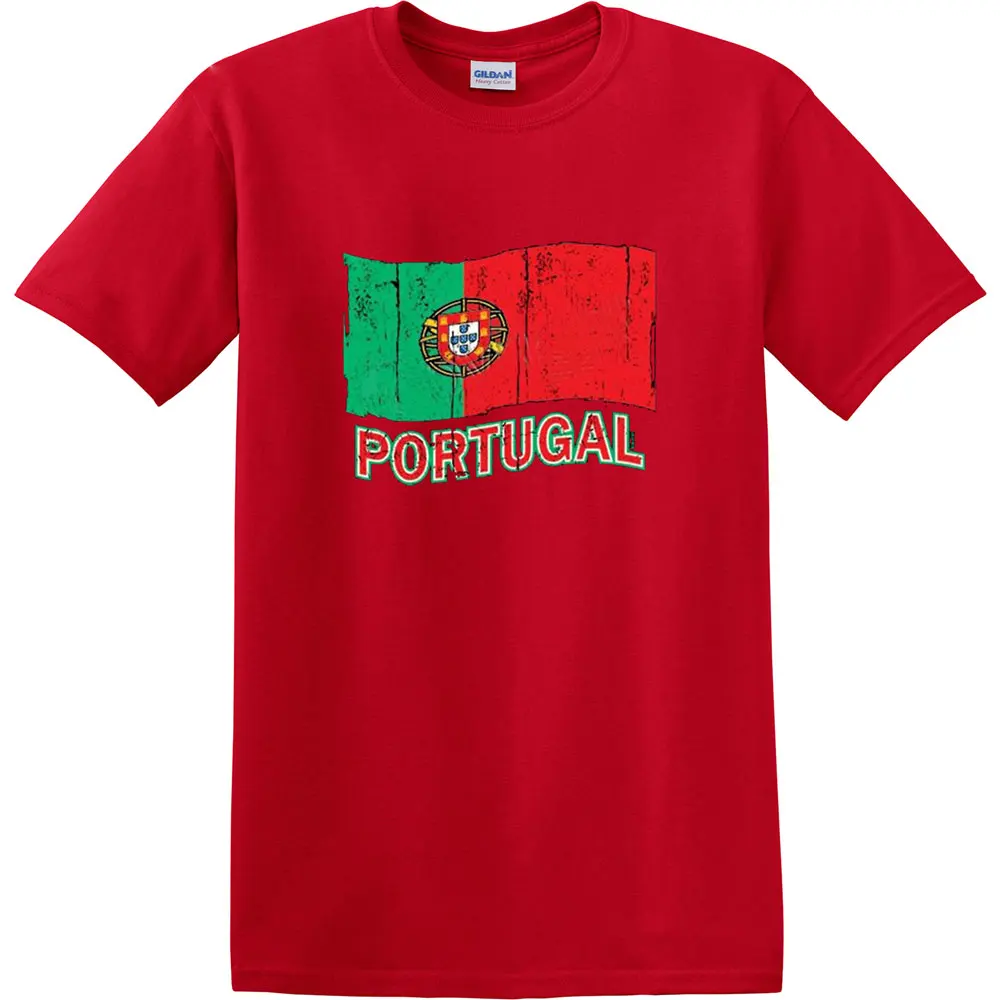 Португалии флаг взрослых Футболка бедствия португальский Cool Tee for Для мужчин-1060C |
