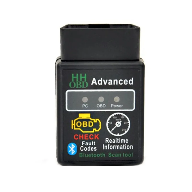 Для Android/BlackBerry/IOS/оконные рамы мини ELM327 HHOBD HH OBD Bluetooth OBD2 V2.1 черный умный