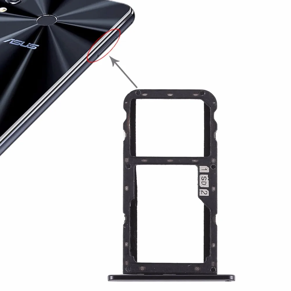Лоток для sim карт + лоток карт/лоток памяти Micro SD Asus Zenfone 5 ZE620KL|Адаптеры SIM карт| |