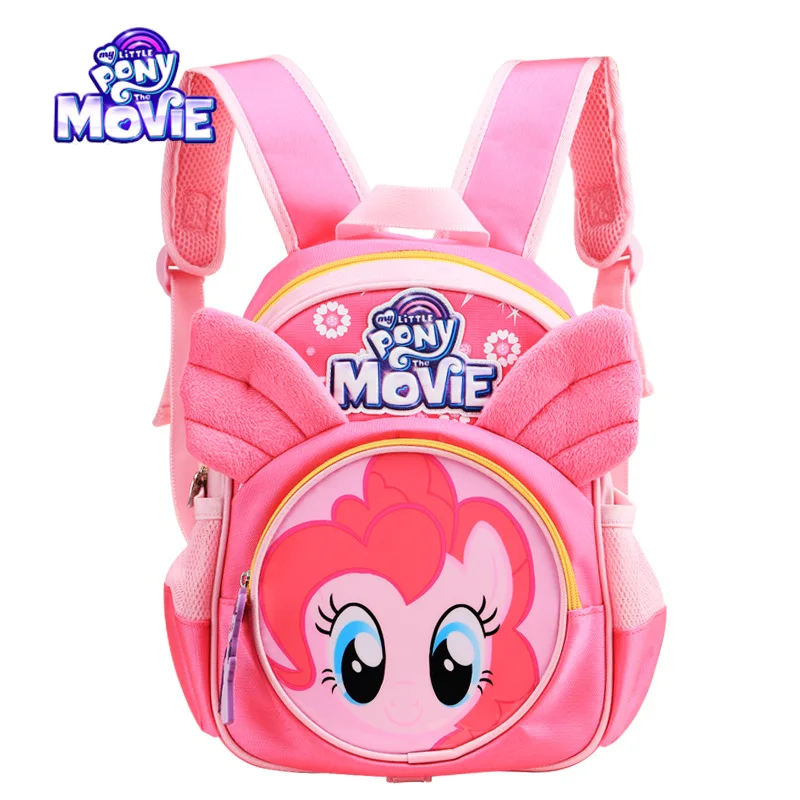 Настоящий Детский рюкзак My Little Pony, милый рюкзак для детского сада, сумки для девочек с мультипликационным принтом, вместительный рюкзак для путешествий